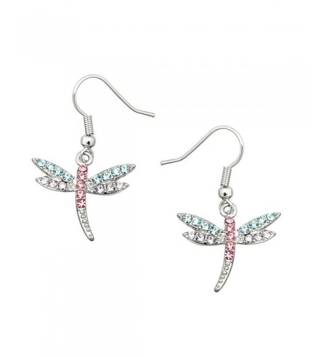 Liavys Multi Color Dragonfly Fashionable Earrings