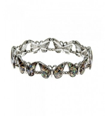 PammyJ Silvertone Multiple Butterfly Bracelet