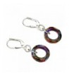 Sterling Leverback Earrings Swarovski Crystals