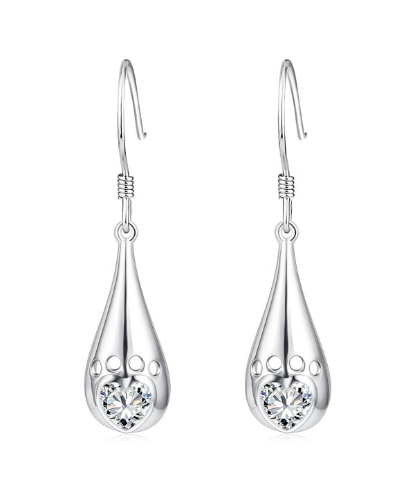 YFN Teardrop Sterling Hollowout Earrings