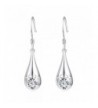 YFN Teardrop Sterling Hollowout Earrings