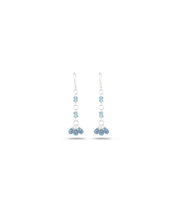 3 00 4 00 Aquamarine Earrings Sterling Silver