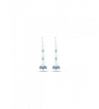 3 00 4 00 Aquamarine Earrings Sterling Silver