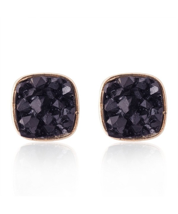 Jane Stone Colorful Earrings E0630 Black