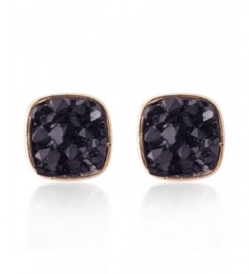 Jane Stone Colorful Earrings E0630 Black