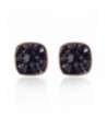 Jane Stone Colorful Earrings E0630 Black