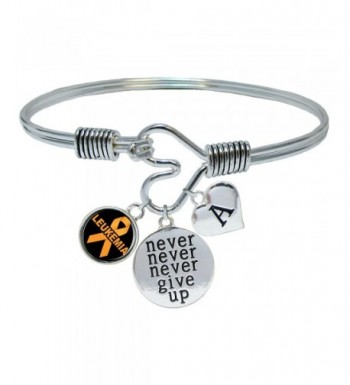 Custom Leukemia Awareness Bracelet Initial