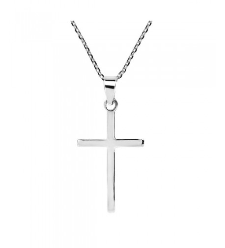 Simple Christian Sterling Pendant Necklace
