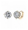 Plated Cubic Zirconia Diamond Earrings