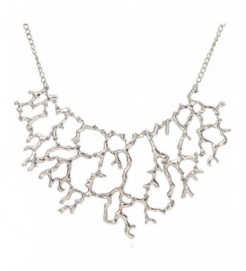 Alloy Silver Branch Necklace Inches