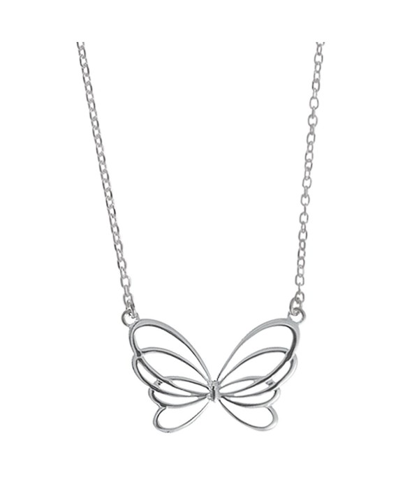 Boma Sterling Silver Butterfly Necklace