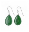 Emerald Gemstone Sterling Handmade Earrings