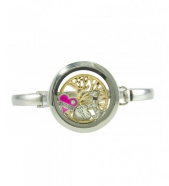 Stainless Steel Floating Locket Bracelet BG247