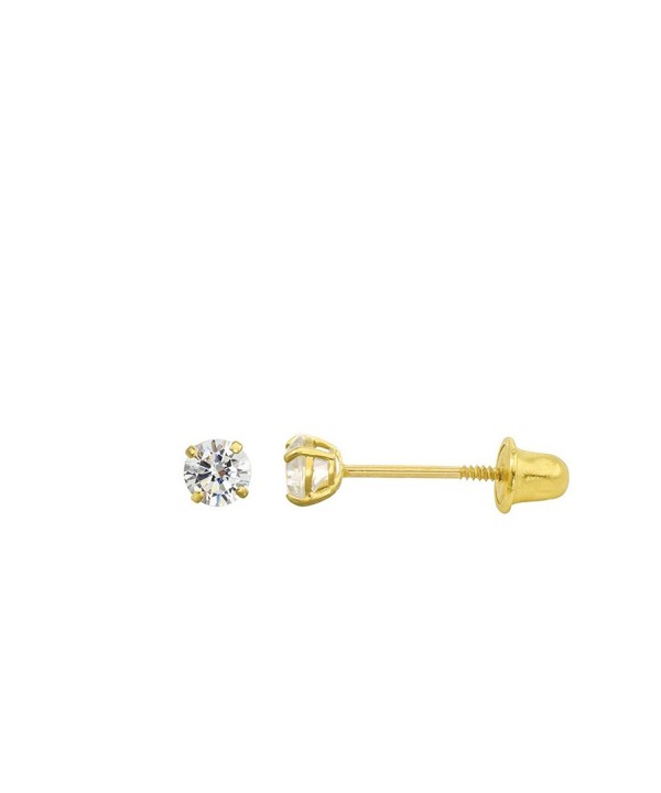 Yellow Zirconia Double Basket Earrings