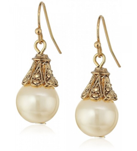 1928 Jewelry Gold Tone Simulated Earrings