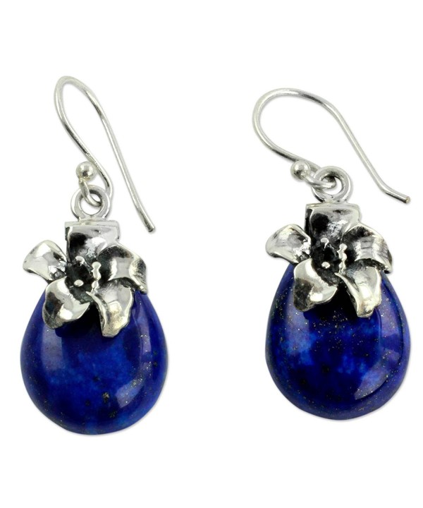 NOVICA Lazuli Sterling Silver Earrings