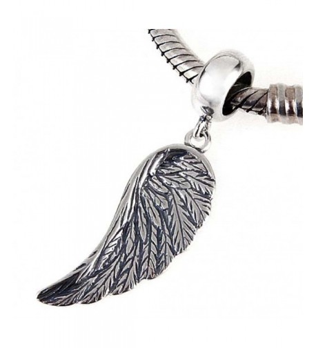 Charms Sterling Feather Christian Bracelet