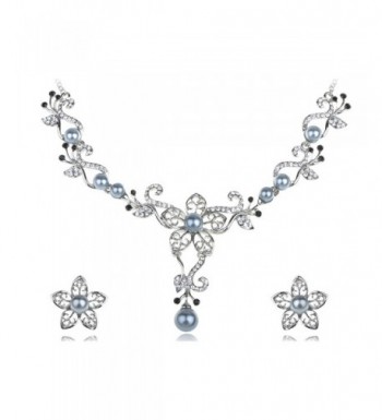 Alilang Swarovski Crystal Hibiscus Necklace