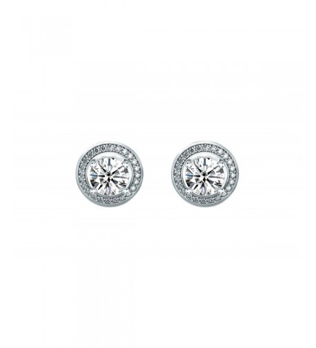 Women Round Cubic Zirconia Earrings