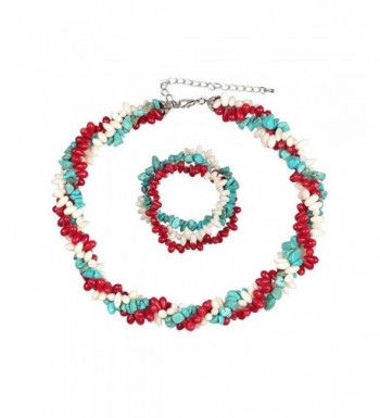 Cultured Freshwater Simulated Turquoise Necklace