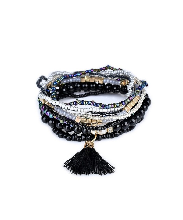 Bohemian Textured Stackable Set Black bl003054 2