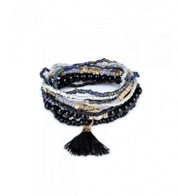 Bohemian Textured Stackable Set Black bl003054 2