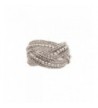 Silver Plate Beaded Braided Bracelet