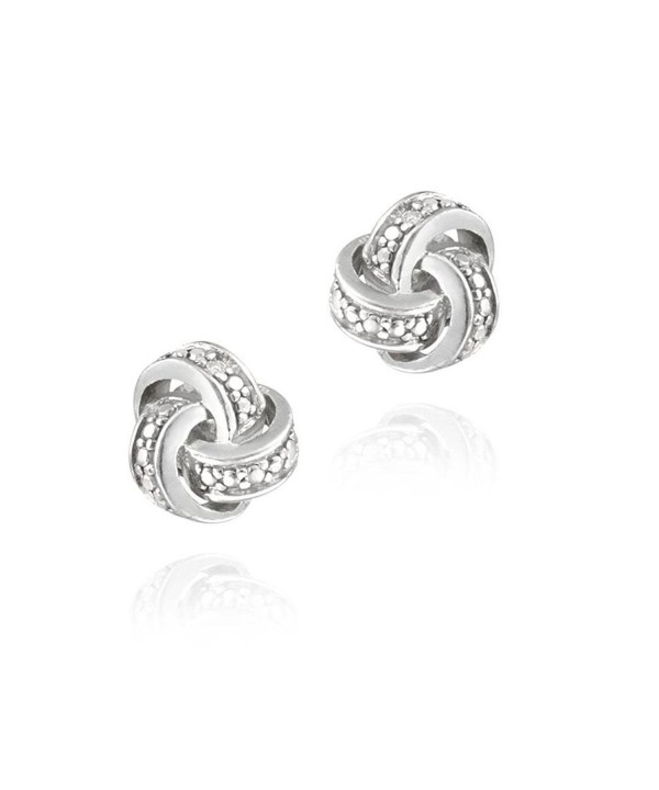 Sterling Silver Simulated Diamond Earrings