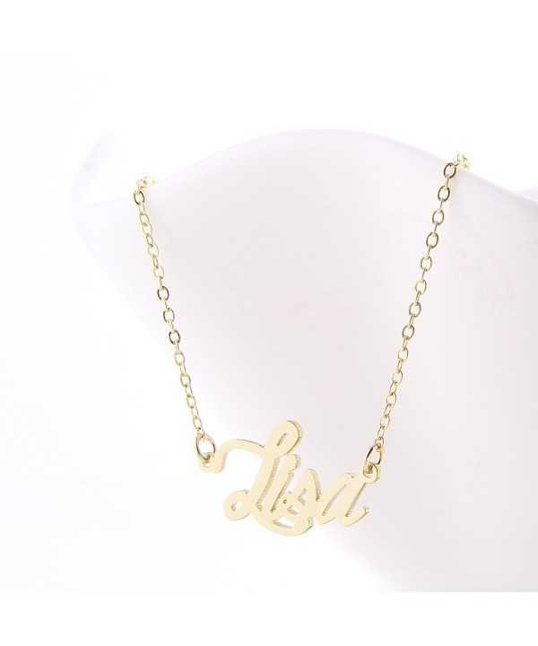 Personalized Name Necklace Women Unique Necklaces- Lisa CF11V89465J