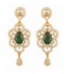 Touchstone Bollywood Rhinestone designer earrings