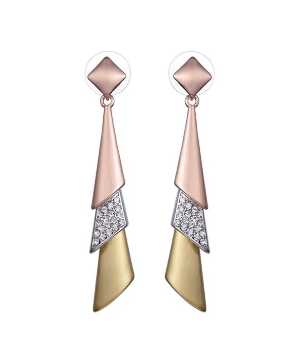 XZP Statement Earrings Zirconia Tricolor