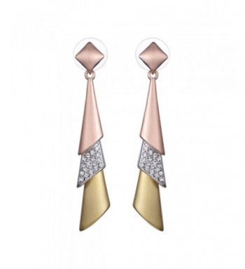 XZP Statement Earrings Zirconia Tricolor