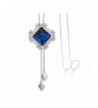 Merdia Necklace Rhombus Pendant Glass 20