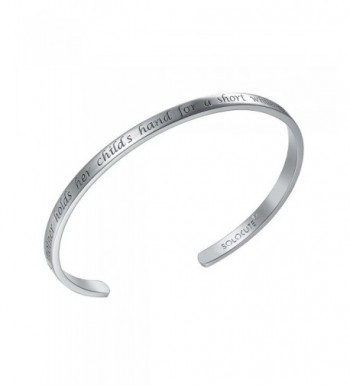 SOLOCUTE Sterling Bracelet Engraved Inspirational