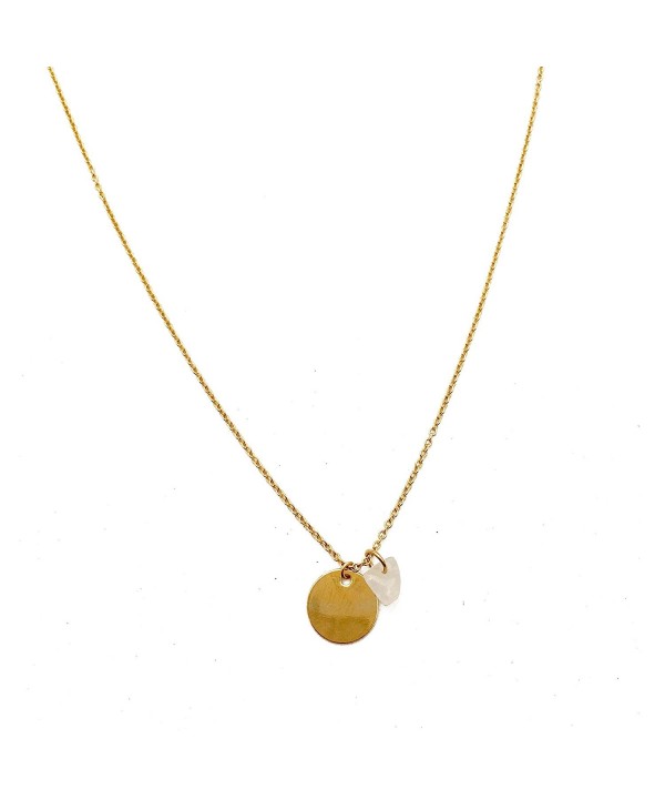 HONEYCAT Moonstone Necklace Minimalist Delicate