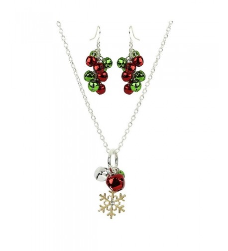 Lux Accessories Snowflake Christmas Necklace