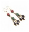 EMERALD SAPPHIRE Colorful Earrings Jewelry