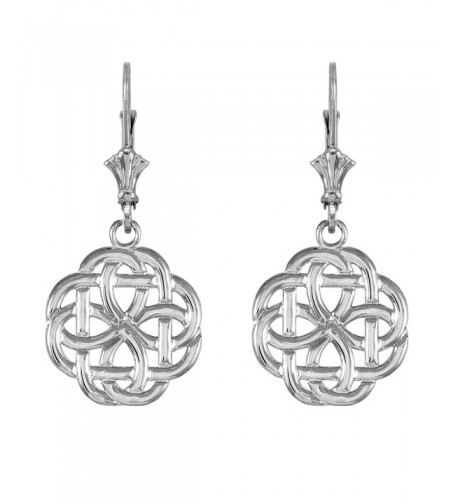 Sterling Triquetra Celtic Trinity Earrings