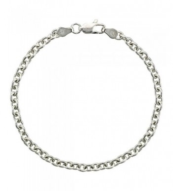 Sterling Silver Cable Link Chain Necklaces & Bracelets 3.8mm Nickel ...
